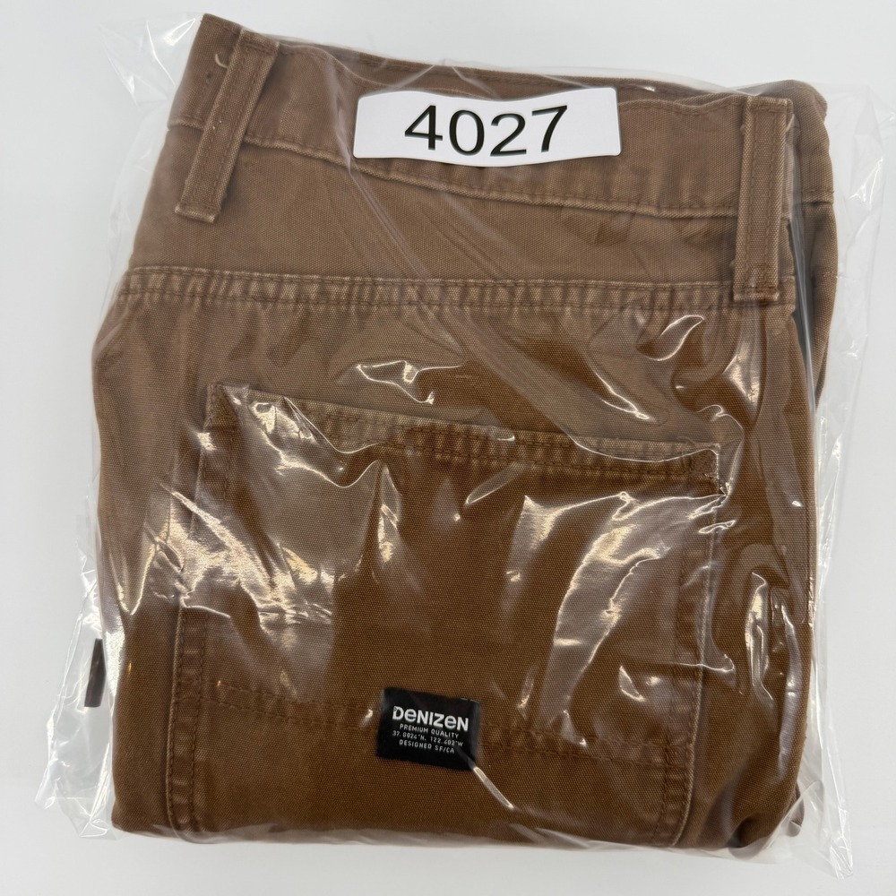 Levi's Denizen Carpenter Pants Mens 34x26 Brown Utility Workwear Relaxed Canvas - Picture 14 of 14